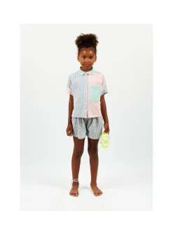 Chemise Mini Rayures Tricolore